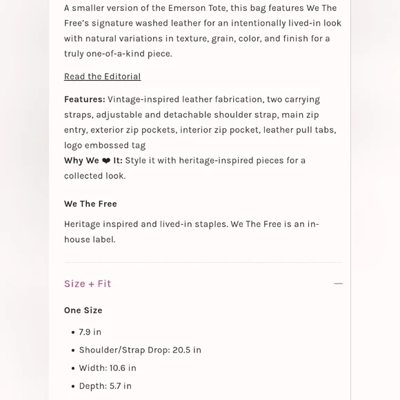 NWT We The Free Baby Emerson Tote Bag - Secret Sage - Picture 10 of 10